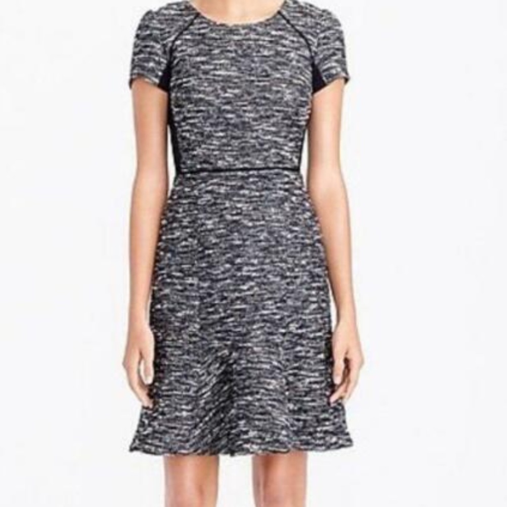 J.Crew Mixed Tweed Fit and Flare Dress